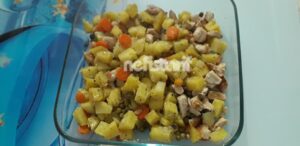 Fırın Poşetinde Sebzeli Tavuk