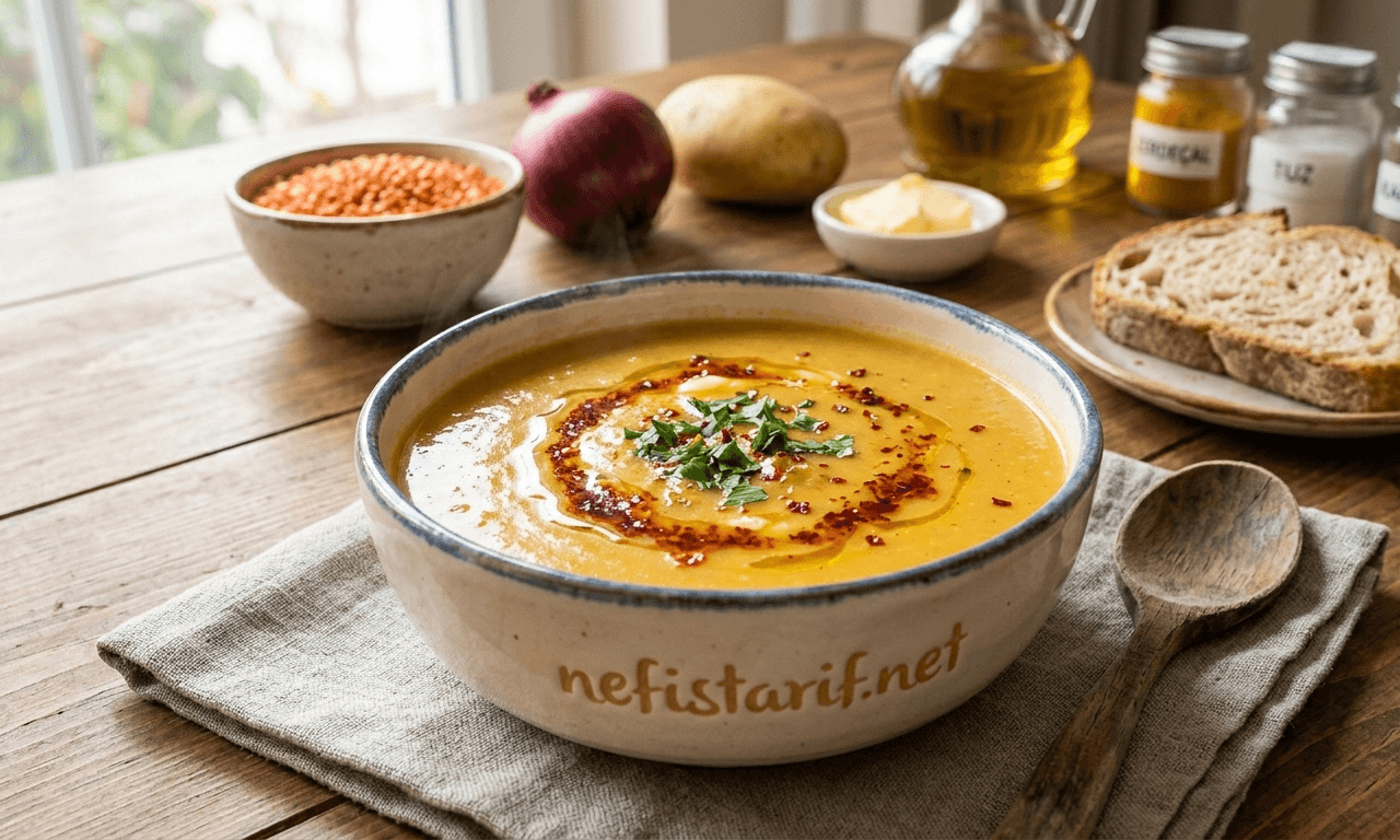 Pratik Zerdeçallı Mercimek Çorbası Nasıl Yapılır?