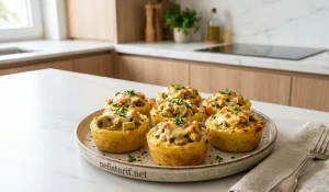 Fırında Püreli Tavuk Tarifi – Kaşarlı ve Kolay Yemek