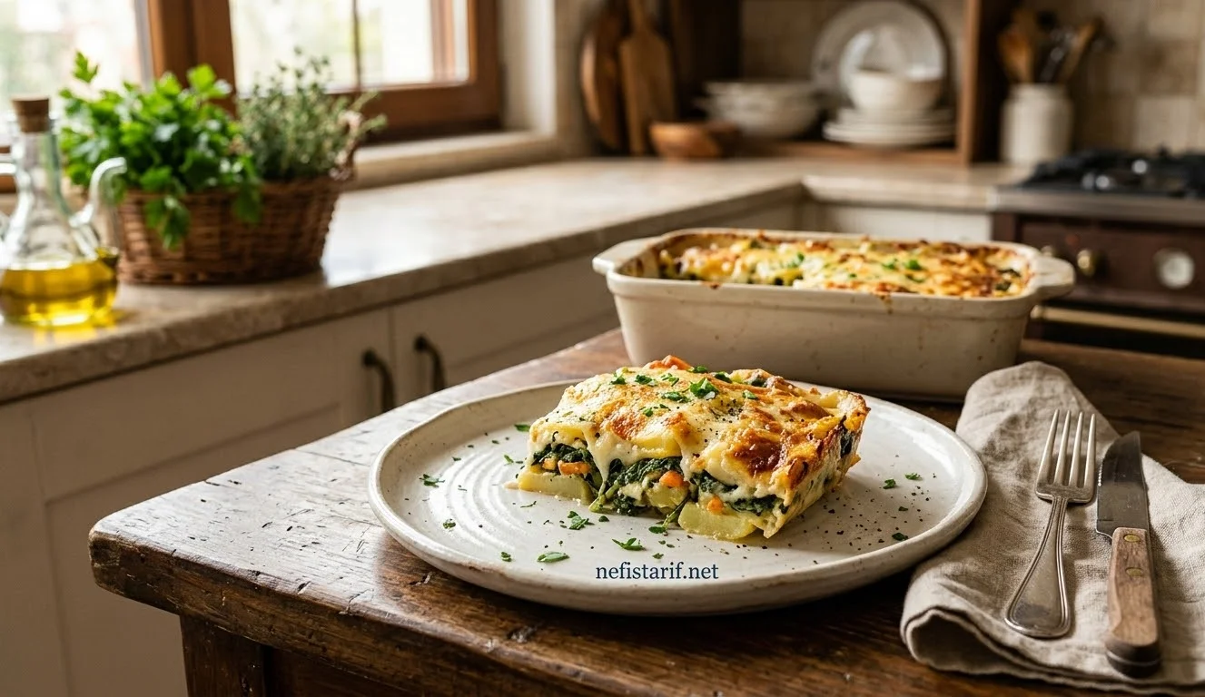 Ispanaklı Patatesli Graten Nasıl Yapılır? Pratik Fırın Yemeği