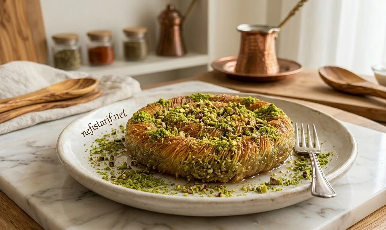 Fıstıklı Burma Kadayıf Nasıl Yapılır? Tam Ölçülü Şerbetli Tatlı