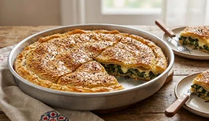 Ispanaklı Tepsi Böreği Tarifi – Fırında Pratik ve Lezzetli Börek