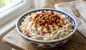 Yoğurtlu Erişte Salatası Tarifi – Pratik ve Doyurucu Salata
